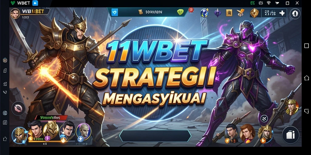 Screenshot 11WBET menampilkan pertempuran strategis yang intens.