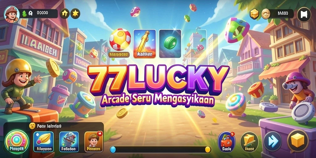 Tampilan utama gameplay 777LUCKY yang mengasyikkan dalam kategori Arcade.