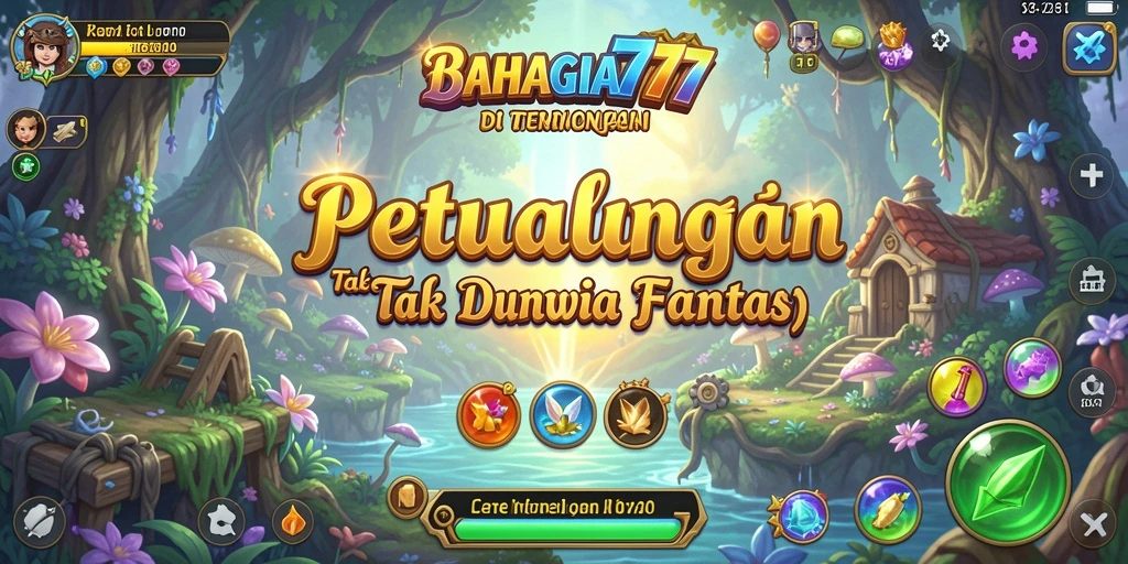 Screenshot menampilkan momen mendebarkan dalam permainan BAHAGIA777.
