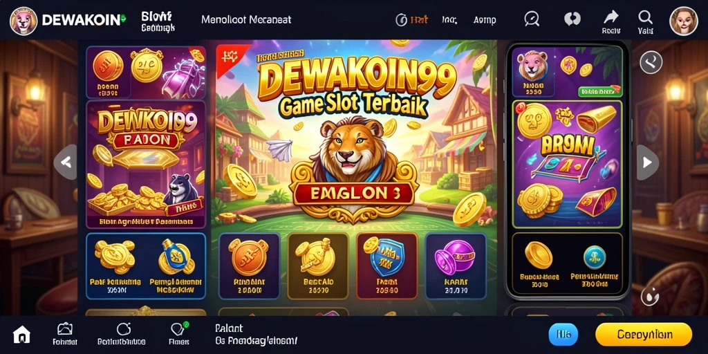 Tampilan gameplay DEWAKOIN99 yang menarik dan dinamis.
