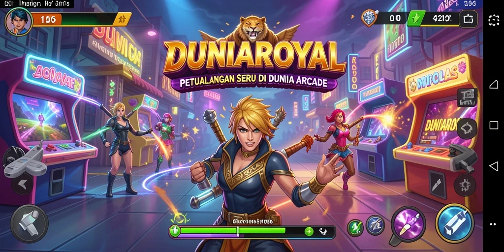 Tampilan gameplay DUNIAROYAL yang menantang dan seru.