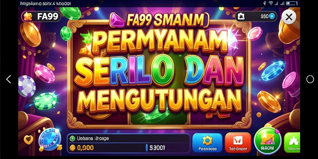 Tampilan gameplay FA99 yang menarik dan penuh warna.