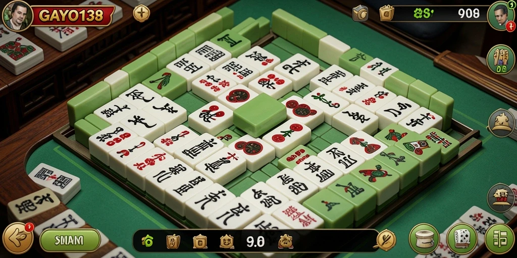 Tampilan menarik dari gameplay Mahjong di GAYO138.