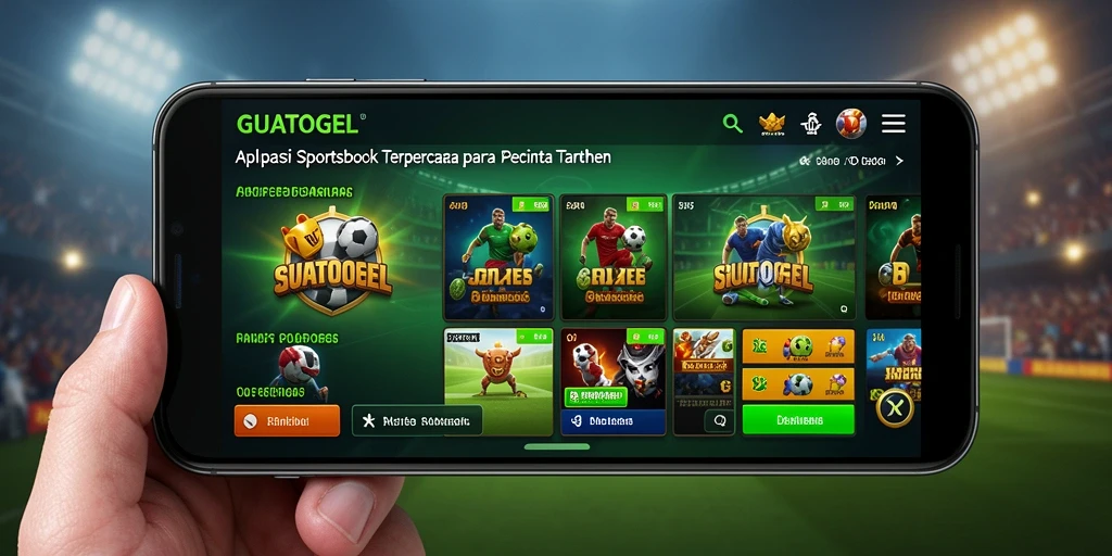 Tampilan utama GUATOGEL dengan fitur taruhan olahraga yang menarik.