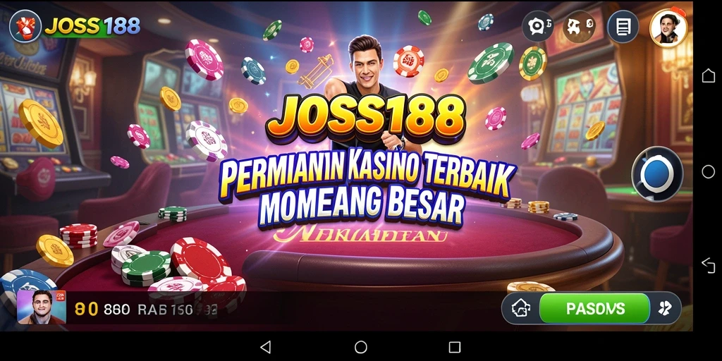 Tampilan gameplay seru di JOSS188 dengan berbagai permainan kasino.
