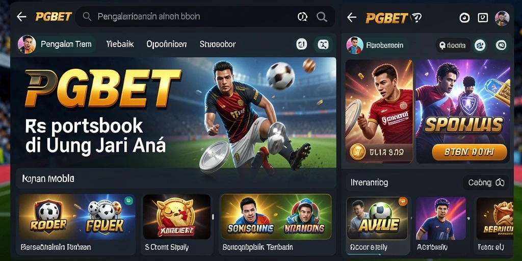 Tampilan antarmuka PGBET yang intuitif dengan berbagai opsi taruhan.