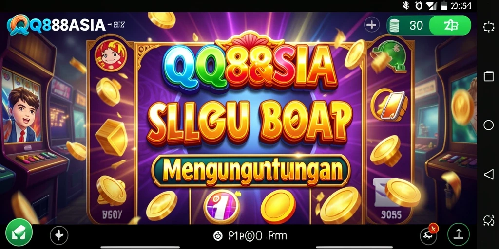 Screenshot utama QQ88ASIA menunjukkan gameplay slot yang seru dan menegangkan.