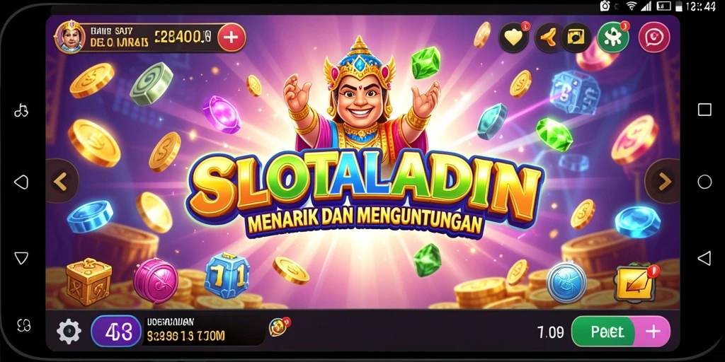 Tampilan gameplay SLOTALADIN yang seru dan menarik.