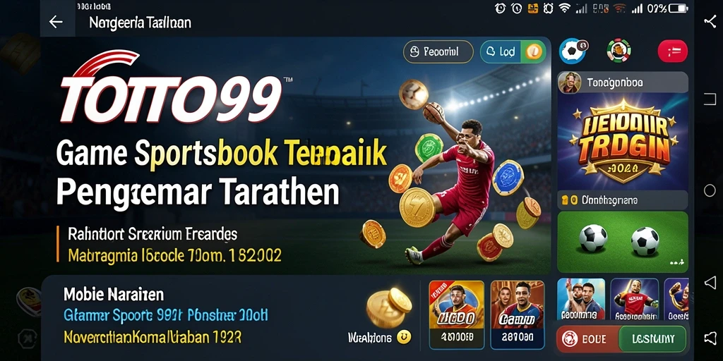 Tampilan gameplay Sportsbook di TOTO99 yang menarik dan interaktif.