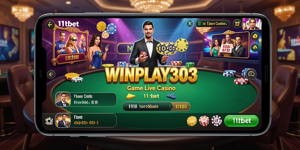 Tampilan gameplay Live Casino yang mendebarkan di WINPLAY303.