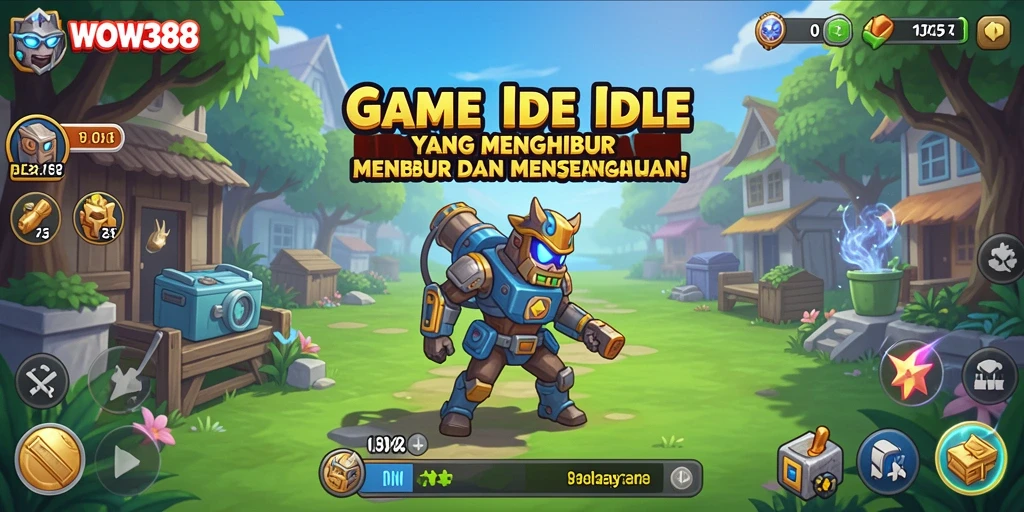 Tampilan gameplay WOW388 yang menarik dengan karakter Idle yang beragam.