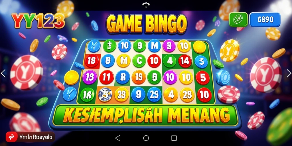 Tampilan gameplay YY123 dengan suasana Bingo yang seru.